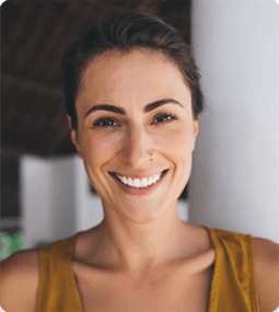 woman smiling