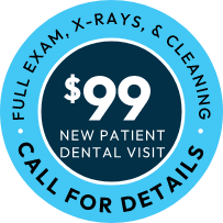 $99 Full Exam, Xrays & Cleaning New Patient Offer